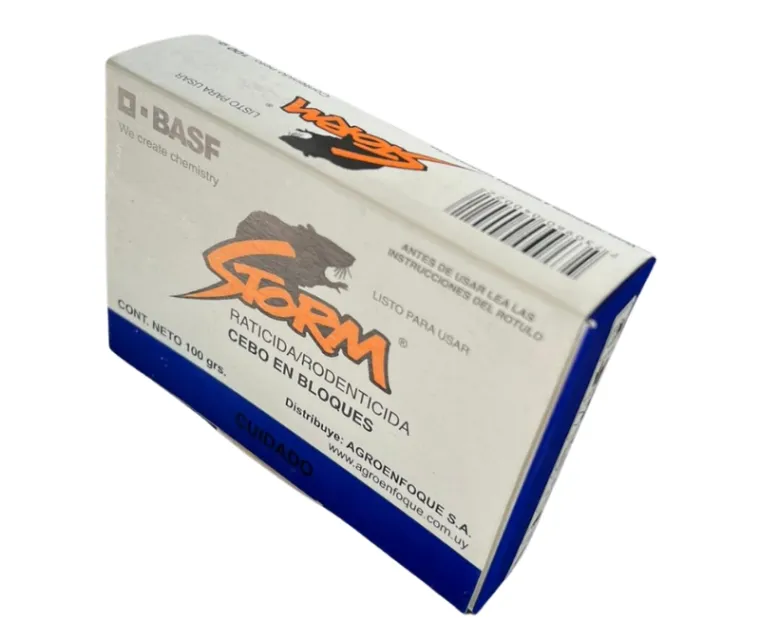 caja bloque rodenticida azul