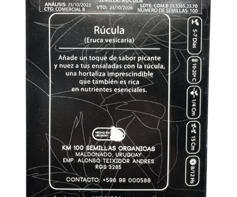 semillas de rucula