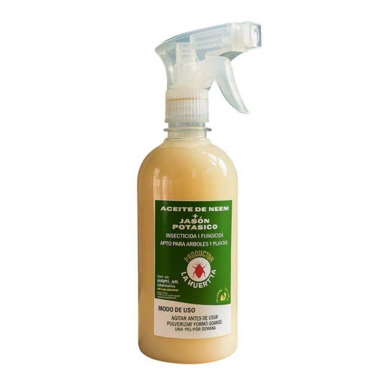 insecticida orgánico aceite neem jabón potásico